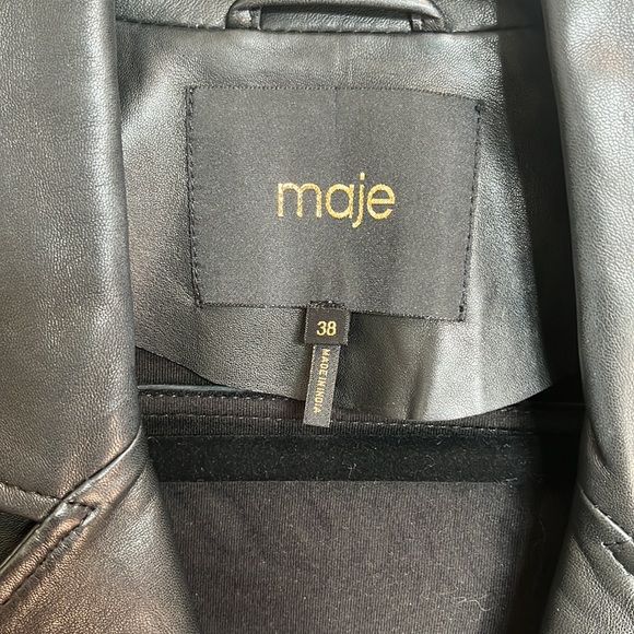 Maje real leather jacket - Picture 8 of 10